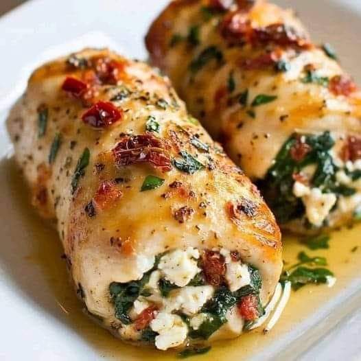 Master Stuffed Chicken Rolls: Feta, Sun-Dried Tomato & Spinach